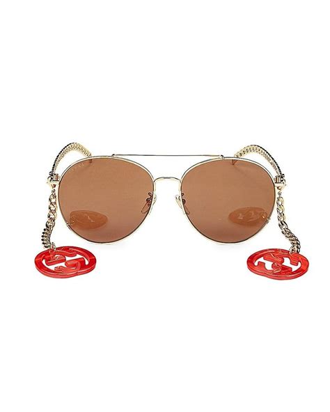 gucci wierd sunglasses heart|gucci 61mm round sunglasses.